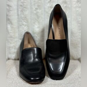 ANTONIO MELANI Classic All Leather Black Loafers. Size 6. Absolutely Stunning 🤩